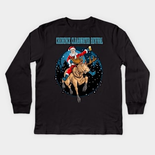 CREDENCE CLEARWATER REVIVAL BAND XMAS Kids Long Sleeve T-Shirt